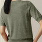 Trendy Zomer T-shirt in Sweaterstijl  | Drinia