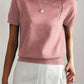 Trendy Zomer T-shirt in Sweaterstijl  | Drinia