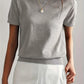 Trendy Zomer T-shirt in Sweaterstijl  | Drinia