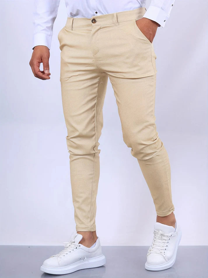 Heren Casual Strakke Broek | Yohan Broek