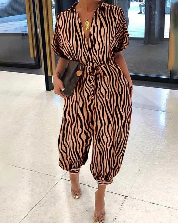 Veelkleurige Vintage Jumpsuit | Elodia