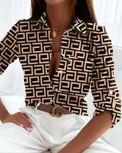 Elegante Blouse met Print | Sofie Blouse