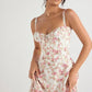 Print Bustier jurk | Francheska Jurk