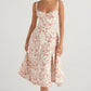 Print Bustier jurk | Francheska Jurk