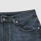 Midden taille Flamingo Geborduurde Jeans | Belka jeans