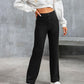 High-wasted elastische broek | Natu