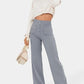 High-wasted elastische broek | Natu