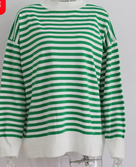 Gestreepte Oversized Trui | Cristalle