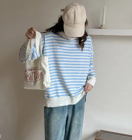 Gestreepte Oversized Trui | Cristalle