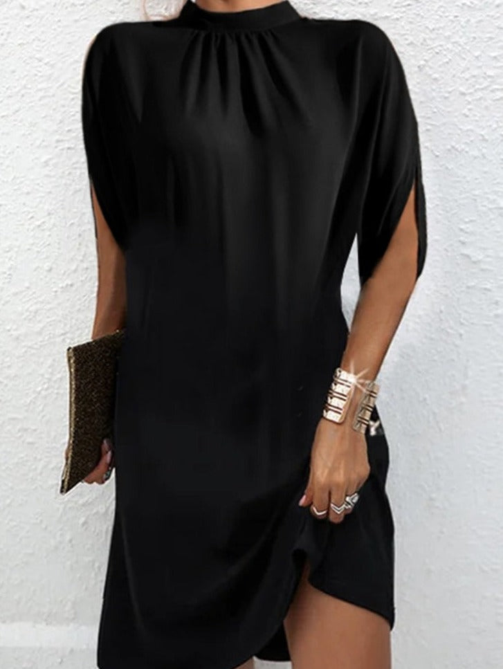 midi-jurk met gesplitte mouwen | Diaby