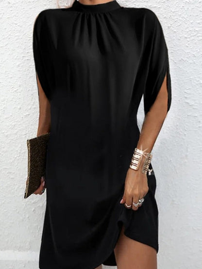 midi-jurk met gesplitte mouwen | Diaby
