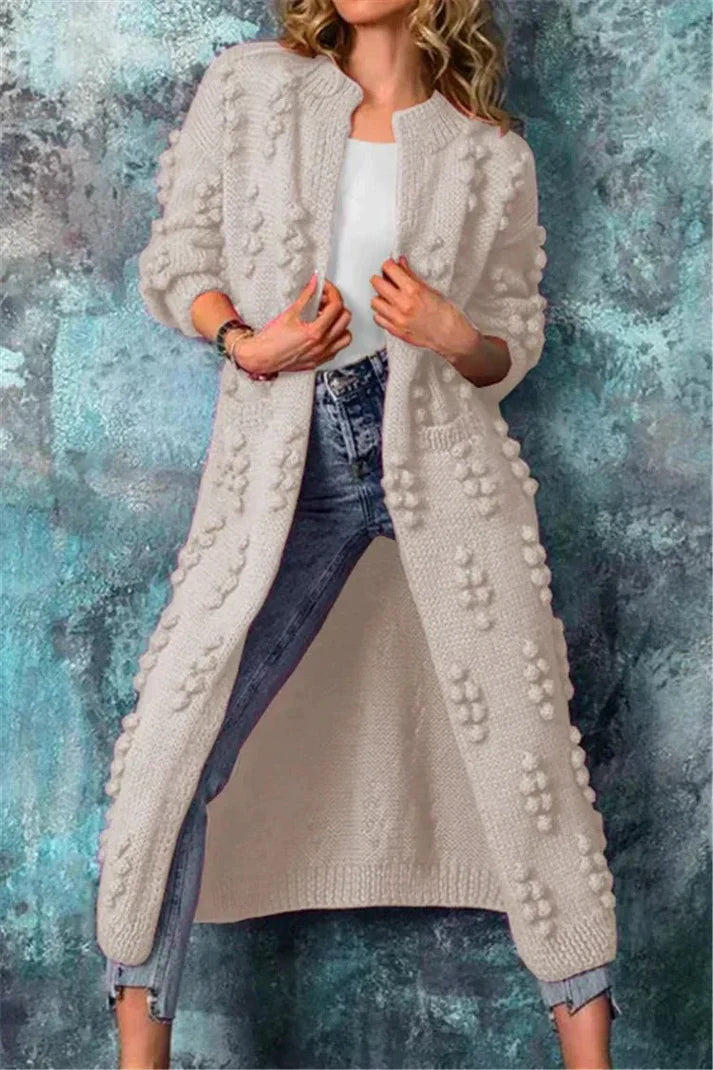 Lang Zacht Gebreid Vest | Wivianne Vest