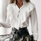 Damesbloes met Ruches en Lange Mouwen | Neema Blouse