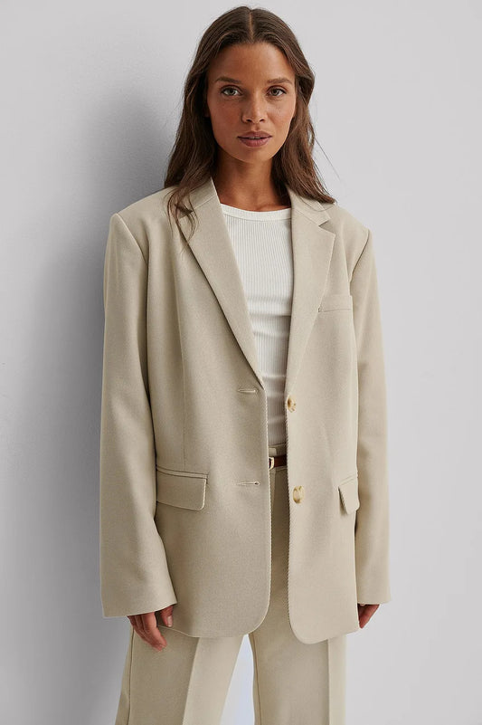 Klassieke Blazer met Schoudervullingen | Grace