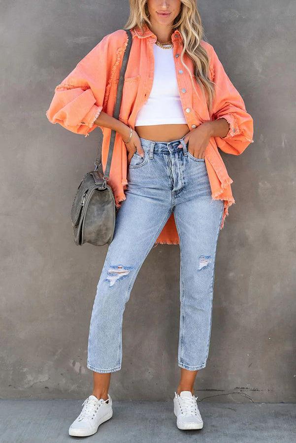 Veelzijdig Gekleurd Denim Jasje | Felicity