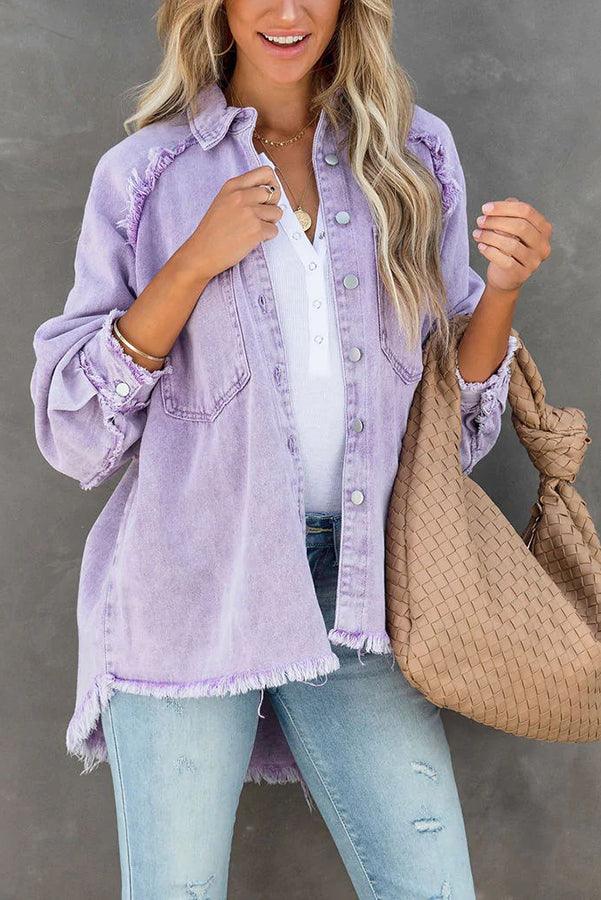Veelzijdig Gekleurd Denim Jasje | Felicity