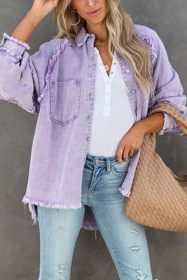 Veelzijdig Gekleurd Denim Jasje | Felicity