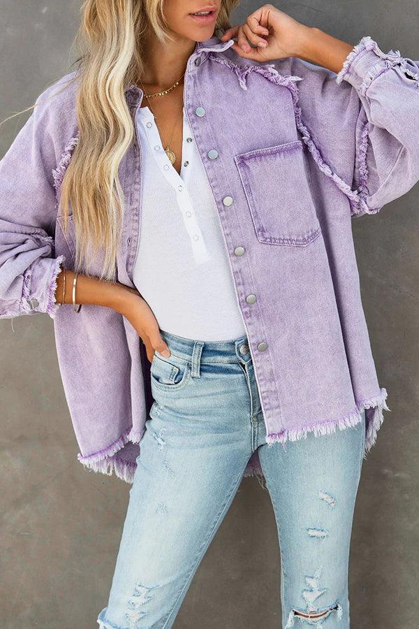 Veelzijdig Gekleurd Denim Jasje | Felicity