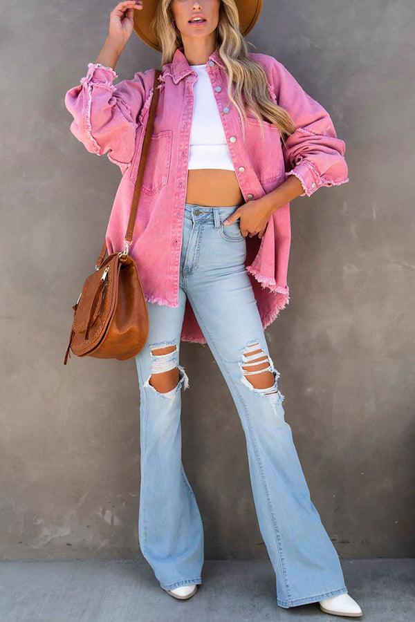 Veelzijdig Gekleurd Denim Jasje | Felicity