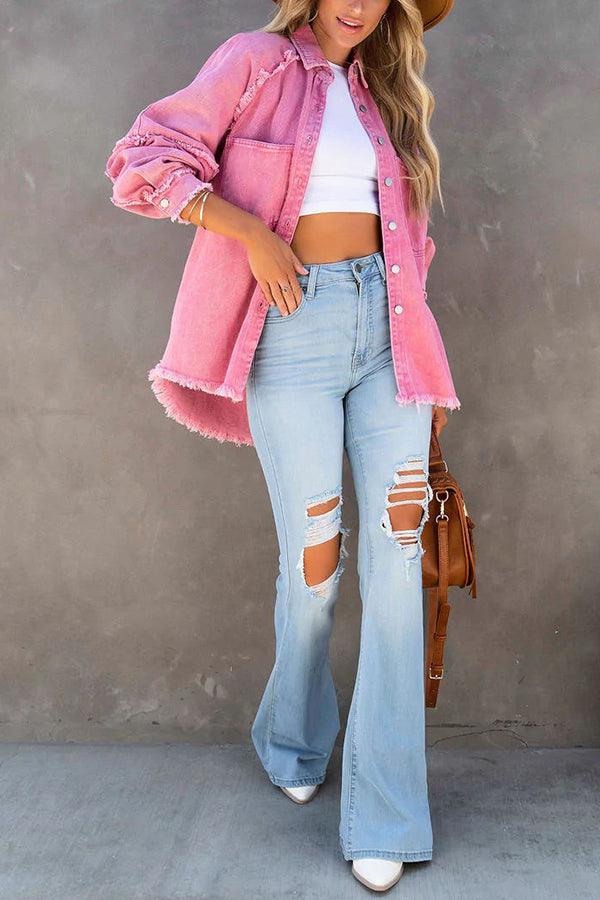 Veelzijdig Gekleurd Denim Jasje | Felicity