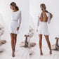 Witte Korte Elegante Jurk | Ophelia