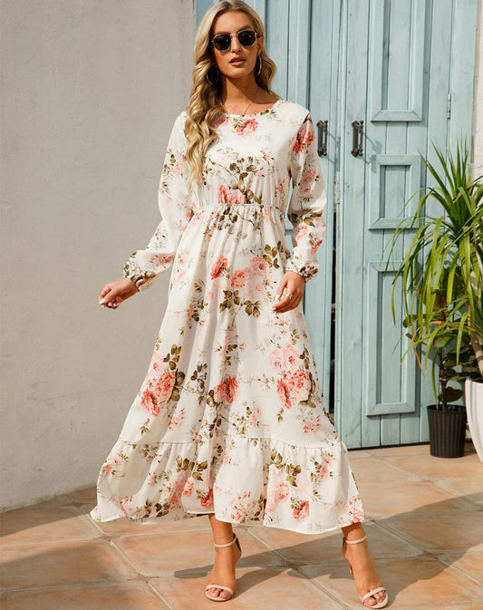 Jurk Met Bloemenprint | Elara